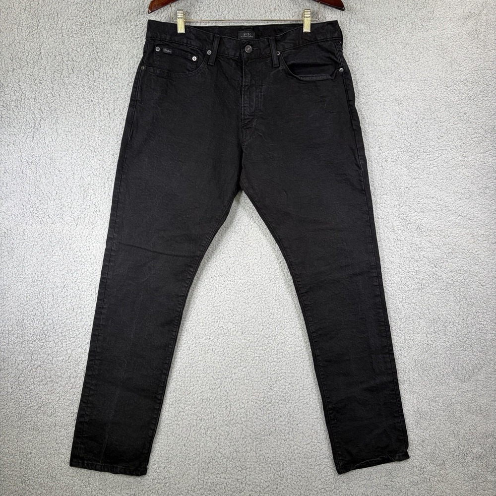Polo Ralph Lauren The Sullivan Slim Jeans Mens 35X32 Black 5 Pocket